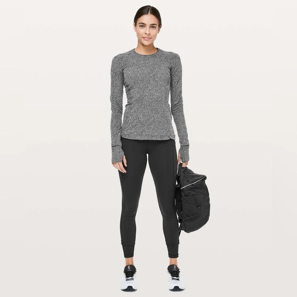 NEW Lululemon Runderful Long Sleeve Activewear Running Shirt Thumb Holes Run